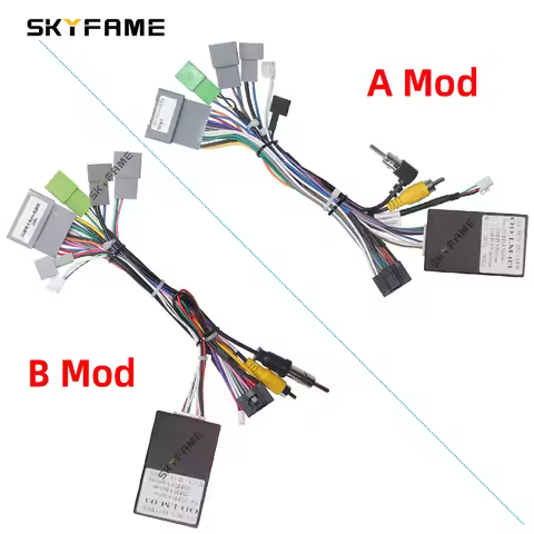 SKYFAME Car 16pin Wiring Harness Adapter Android Radio Power Cable For Suzuki Solio Baleno S-presso 
