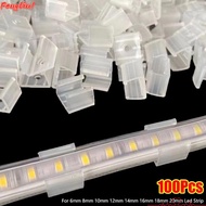 FENGLIN1EG 100Pcs LED Strip Fixed Clips, Lamp Holder Fitting 8-20mm Light Mounting Buckle, Plastic 5