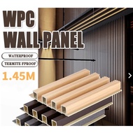 WPC Fluted Wall Ready Stock 1.45M Fluted Wall Panel WPC Panel Wall Decoration Feature Wall Panel Boa