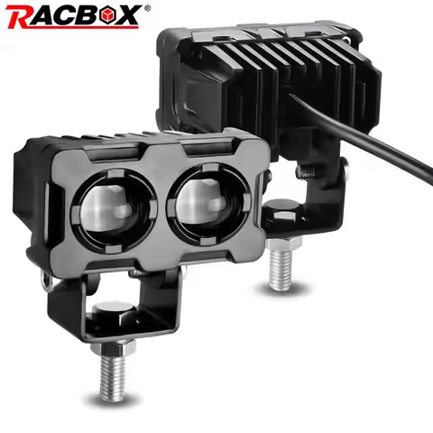 Work Light LED Spotlights Hi/Lo Beam Auxiliary Light Hi/Lo Beam White Yellow Fog Lamp 12V 24V ATV UT