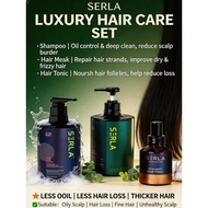 SERLA 3in1 Hair Loss Care Set | Stop Hair Fall + Regrow + Oil Control