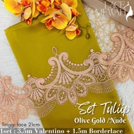 SET TULIP❤️LACE BAJU KURUNG BAJU RAYA ABAYA SEDONDON KELUARGA BAJU NIKAH TUNANG PENGANTIN BAJU LACE 