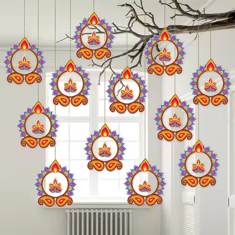 1set Diwali Pendant DIY Personal Farm Diwali Decorations For Home 2025 Happy New YearTree Hanging Or