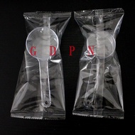 5PCS Individually Packaged 50ml PS Plastic Measuring Spoon Mask Powder Spoon Feed Chemical Fertilize