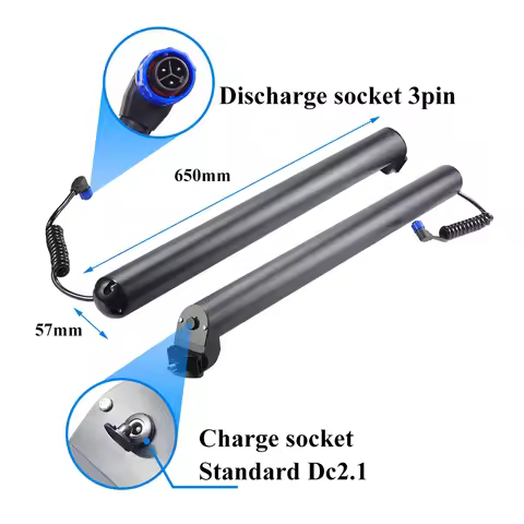 36V Seat Tube Battery 14Ah 504Wh for eXXite XS XXS Diam 57mm Dahon Dahon Unio E20 Smart BMS replacem