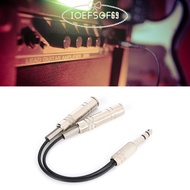 IOEFSGF69 6.35mm Male to 2 6.35mm Female, Male to 2 Female Electric Box Bass Breakout Splitter Cable