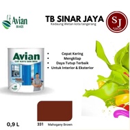 BARU- CAT KAYU DAN BESI AVIAN 1KG / CAT MINYAK SINTETIS - 331 MAHOGANY BROWN