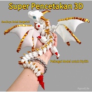 Mainan Naga 3D printed boleh gerak dengan pelbagai sendi  Mainan viral kualiti tinggi hiasan meja