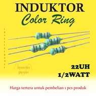 Inductor Color 1/ 2 watt 22uh Inductor Color Ring 22uh