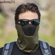 AUBREY1 Summer Sunscreen Mask Hiking Face Mask Driving Face Mask Windproof Mesh Solid Color With Neck Flap Face Gini Mask Neckline Mask Men Fishing Face Mask