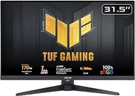 TUF Gaming VG328QA1A Gaming Monitor – 32-inch (31.5 viewable), Full HD(1920x1080), Overclock to 170Hz (native 165Hz), Extreme Low Motion Blur™, FreeSync Premium™, 1ms (MPRT), Shadow Boost