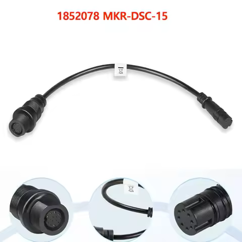 8-Pin,1852078 MKR-DSC-15 DSC Transducer Adapter Cable For Lowrance Fish Finders and Minn Kota Motor 