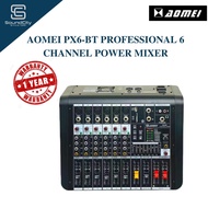Original AOMEI PX6-BT Professional 6 Channel Power Mixer