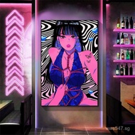 Cyberpunk Wall Art Mural Anime Hanging Painting Bedroom Bar Internet Cafe Hotel Decorative Painting 