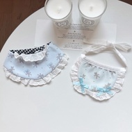 Dog Bib, Cat Bib, Cute Bear Lace Neck Bib, Pet Accessory, Small Dog Bichon Frize