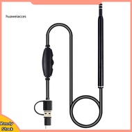 HUA  USB High Clarity Visual Ear Endoscope Spoon Camera Borescope Medical Otoscope Pick Tool