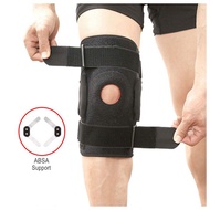 Guard Lutut / Adjustable Hinged Metal knee Support Brace Plate Support Shock Absorption Strap