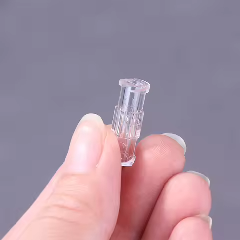 10PCS Leak-Proof Double Helix Luer Lock Adapter Medical Sterile Syringe Connector Transparent Plasti