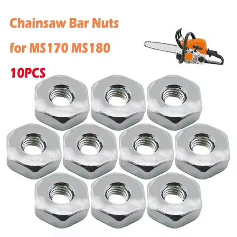10pcs Chainsaw M8 Screw Nut for Stihl MS170 MS180 MS211 MS231 MS251 MS271 MS291 MS362 MS382 MS461 MS