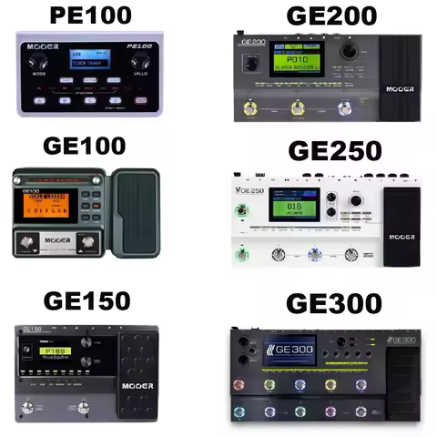 MOOER PE100 Portable Multi-effects Processor Guitar Effect Pedal 39 Effects 40 Drum Patterns 10 Temp