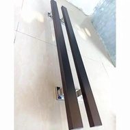 handle pintu stainlis gagang pintu rumah 80 cm &amp; 1 meter hitam doff