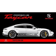 👍👍 PORSCHE TAYCAN CAR BODY STICKER SET TAYCAN-06