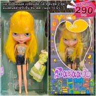 Blythe Bra Tattoo Doll Color Changing Eyes With A Spare Set With Stand Long Hair Bright Colors