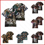 NS Netflix All of Us Are Dead T Shirt for Kids Boy Girls Unisex Tees 110-160CM Size Round Neck Tops 