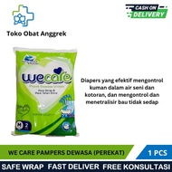 WE CARE PAMPERS DEWASA/ADULT DIAPERS/UKURAN M ISI 2