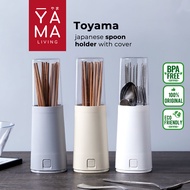 YAMA TOYAMA Premium Cutlery Holder with Lid