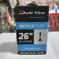 BIKE INNER TIRE 26 X 1.75/2.125 F/V PRESTA VALVE. DELI TIRE!!