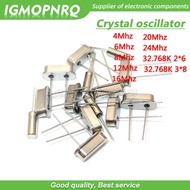 10PCS HC-49S 4Mhz 6Mhz 8Mhz 12Mhz 16Mhz 20Mhz 24Mhz 32.768K 2*6 32.768K 3*8 Quartz Crystal Resonator