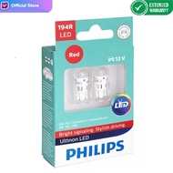 MERAH Philips Ultinon LED T10 W5W Twilight/Red Night Light