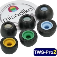 misodiko TWS-Pro2 Memory Foam Eartips Replacement for Beats Fit Pro/ Studio Buds