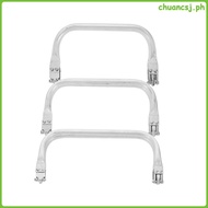 3pcs Purse Frame Clasp Kit Open Aluminum Frame Handbag Frame Hardware Purse Frame Handle Purse Frame