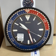 [Original] Seiko Clock QXA791J Quite Sweep Lumibrite Pepsi Blue Diver Bezel Design Analog Quartz Wal