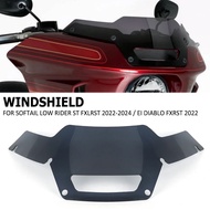 Motorcycle Windscreen Windshield Wind Screen Shield Deflector For Harley Softail Low Rider El Diablo