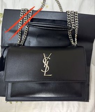 YSL單肩斜挎包 全新 正貨  YSL sunset crossbody  袋 有單 信封包 郵差包