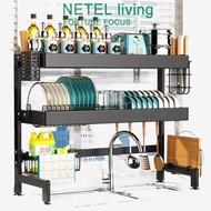 ☂✳【NEW】NETEL Kitchen Organizer Dish Drainer Rack Sink Dish Drain Rack Drying rack