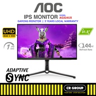 AOC AG324UX - 31.5" 4K IPS UHD Gaming Monitor - 144Hz Refresh Rate - 1ms Response Time (3Yrs AOC War