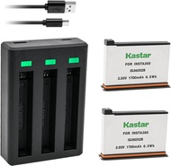 Kastar Triple USB เครื่องชาร์จแบตเตอรี่เข้ากันได้กับ Insta 360 One X2โพลิเมอร์แบบชาร์จไฟได้ Insta360