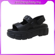 【New Arrival】UTUNE Womens Sandals Two Strip Sandal Casual Soft Thick Sole Non-Slip Flat Beach Shoes