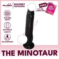 Midoko 10.5 Inch Massive Bendable Dildo with Suction Black