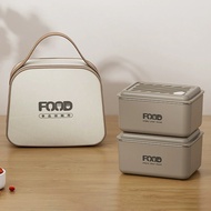 เก็บความร้อน ปิ่นโต ไฟฟ้า กล่องอาหาร พกพา กล่องข้าว สแตนเลส 304 กล่องอาหาร ปลอดภัย保鲜盒保温便携饭盒