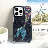 Stereoscopic Glitter Mermaid Glitter Case Compatible For IPhone 11 12 14 15 16 Pro Max Cover X XR XS