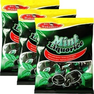 Italy Imported Mint Liquorice Licorice Flavored Mint Candy 170g Throat Lozenges with Licorice Powder