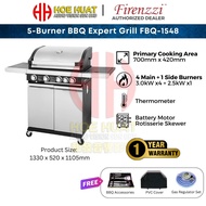 【FREE SHIPPING】Firenzzi FBQ-1548 RIO5 (4 Burner + 1 Side Burner) Outdoor BBQ Gas Grill Gas Stove Fir