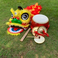 Kids Lion Dance Drum Toys Children Head Performance Props South Set Plastic