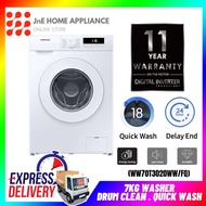 SAMSUNG WW70T3020WW/FQ Front Load Washer with Digital Inverter 7 KG (Washing Machine,Top Loader,Mesin Basuh,洗衣机)