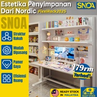 [ Model Terbaru 2025 ] Standing Pegboard Rak Besi Adjustable Minimalis Putih Gaming Bedroom Office